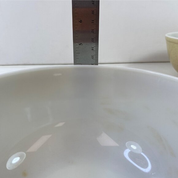 Pyrex Forest Fancies #403 Mushroom Print 2.5 Liter Mixing Bowl Vintage - Picture 5 of 6